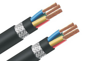Black Sheath Multicore Instrument Cable , Multi Pair Shielded Cable